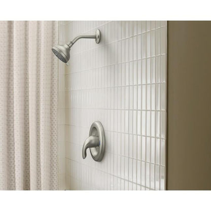 MOEN Adler 82604SRN One Handle Shower Faucet in Spot Resist Brushed Nickel (Valve Included)