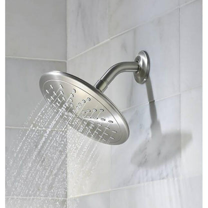MOEN Oxby 82660SRN Single Function Round Bathtub and Shower Faucet in Spot Resist Brushed Nickel (Valve Included)