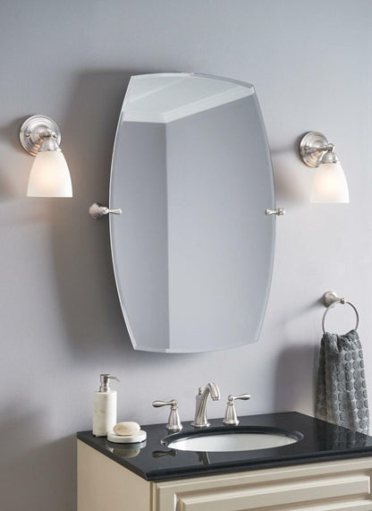 MOEN Caldwell WS84440SRN Two-Handle High Arc Bathroom Faucet in Spot Resist Brushed Nickel
