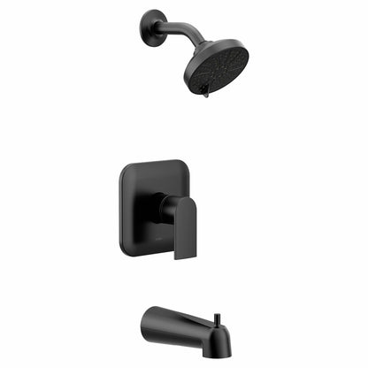 Moen UT2473EPBL Genta LX M-CORE 2-Series 1-Handle Tub and Shower Trim Kit, Valve Required, Matte Black