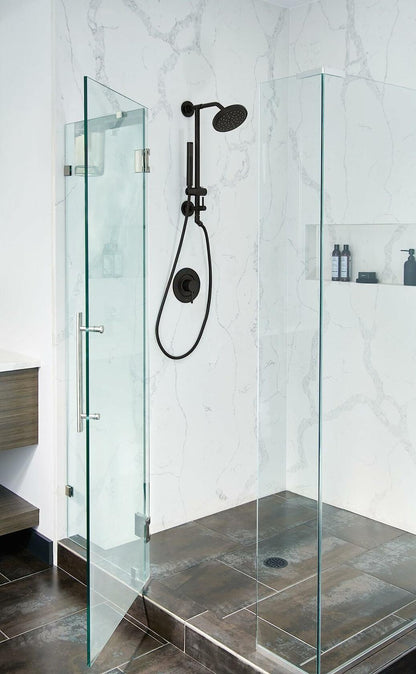 Moen S176EPBL Eco-Performance Single Function Head with Immersion Rain Shower Technology, 7-Inch, Matte Black