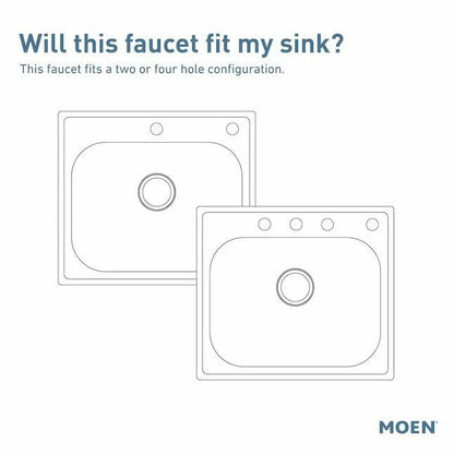 MOEN Method 7585SRS Single Handle Deck-mount Pull-out Kitchen Faucet with Sprayer in Spot Resist Stainless