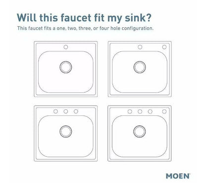 MOEN Fieldstone 87808SRS Single-Handle Pull-Down Sprayer Kitchen Faucet with Reflex and Power Clean in Spot Resist Stainless