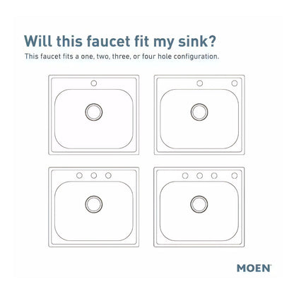 MOEN Indi 87194SRS Single-Handle Pulldown Sprayer Kitchen Faucet with Power Clean in Spot Resist Stainless