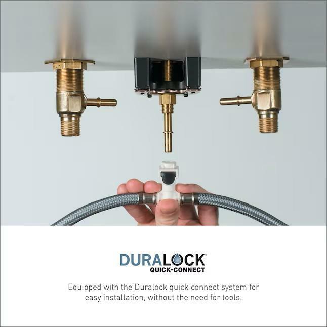MOEN Doux TS6925BL Two-Handle 8-Inch Widespread Lever Handle Bathroom Faucet Trim Kit in Matte Black (Valve Required)