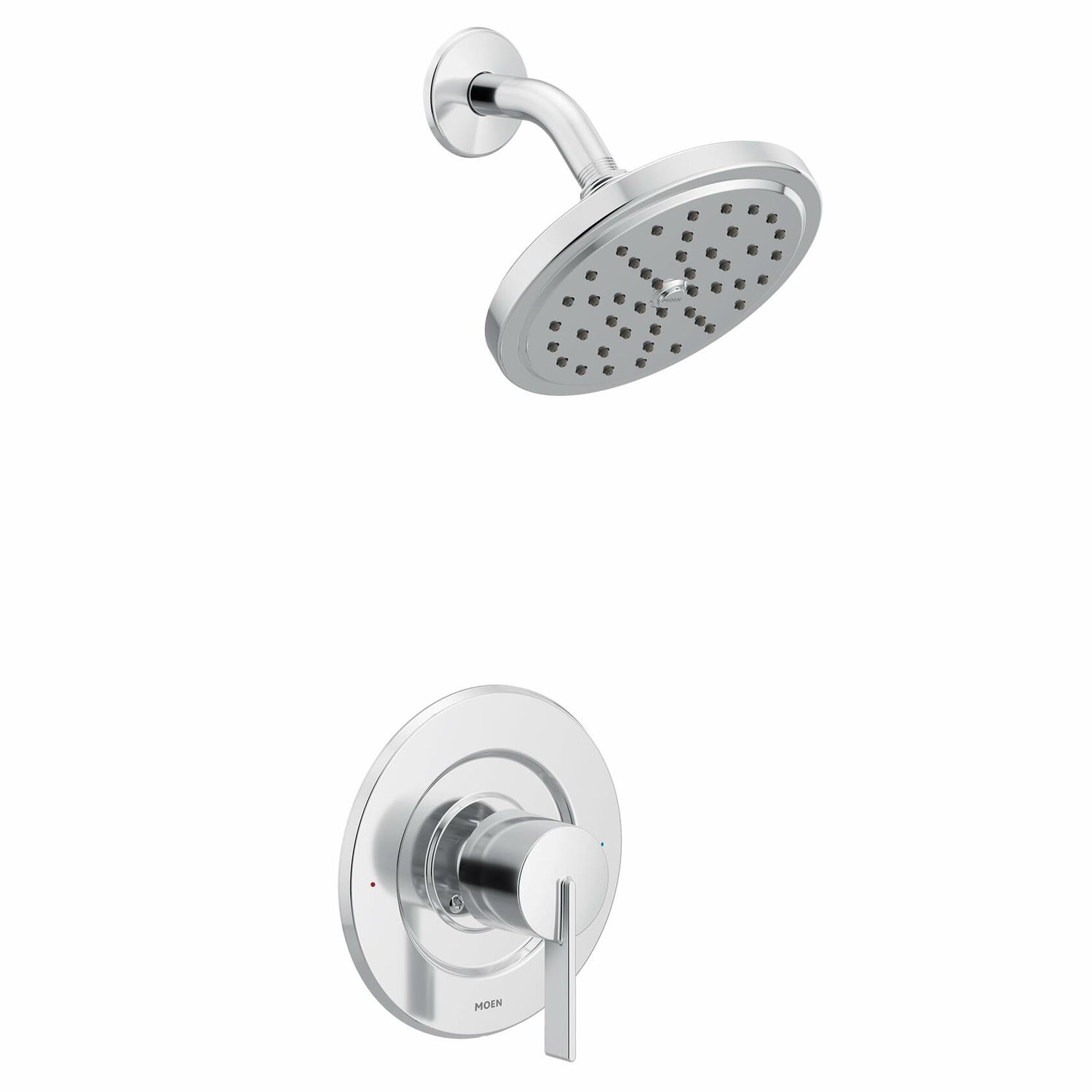 MOEN Cia T2262EP Posi-Temp Rain Shower 1-Handle with Eco-Performance Shower Only Faucet Trim Kit in Chrome (Valve Sold Separately)