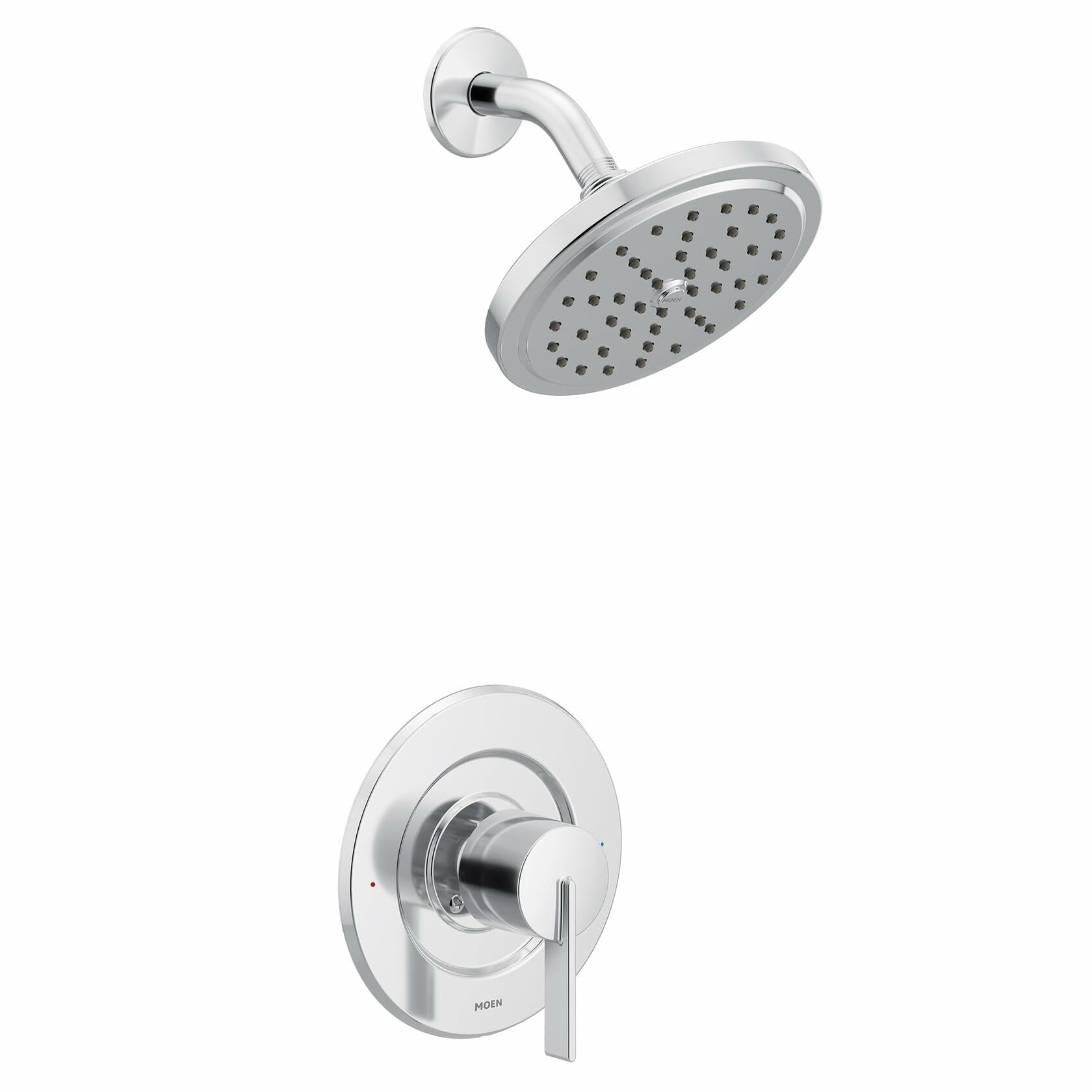 MOEN Cia T2262EP Posi-Temp Rain Shower 1-Handle with Eco-Performance Shower Only Faucet Trim Kit in Chrome (Valve Sold Separately)