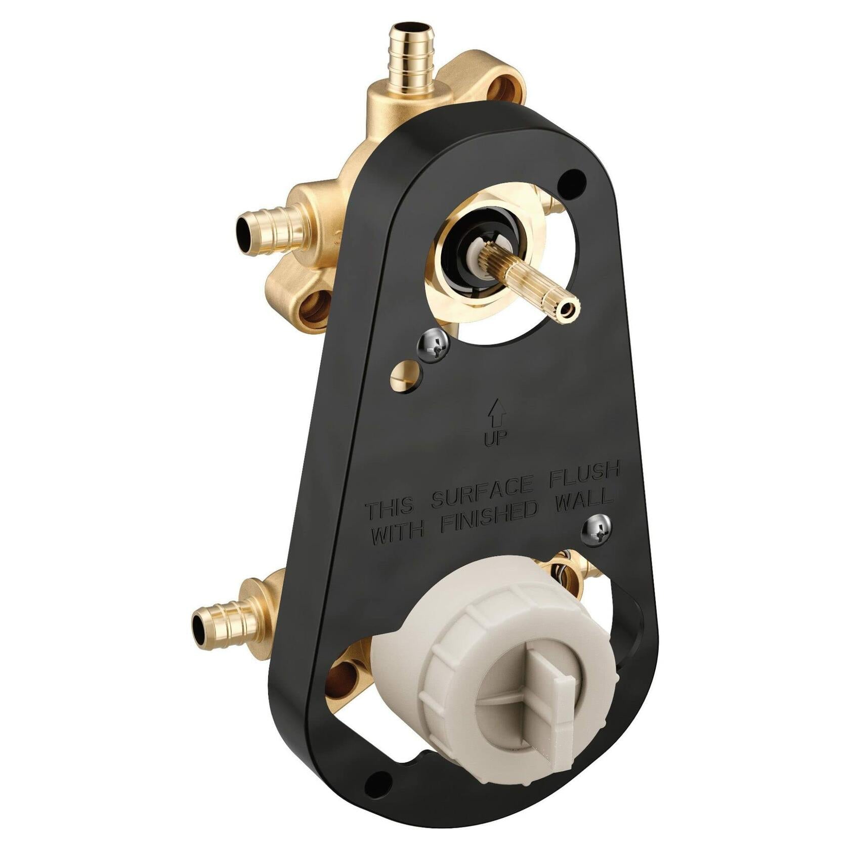 MOEN M-CORE U362XS Mixing Valve with 3 or 6 Function Integrated Transfer Valve with Crimp Ring PEX Connections and Stops