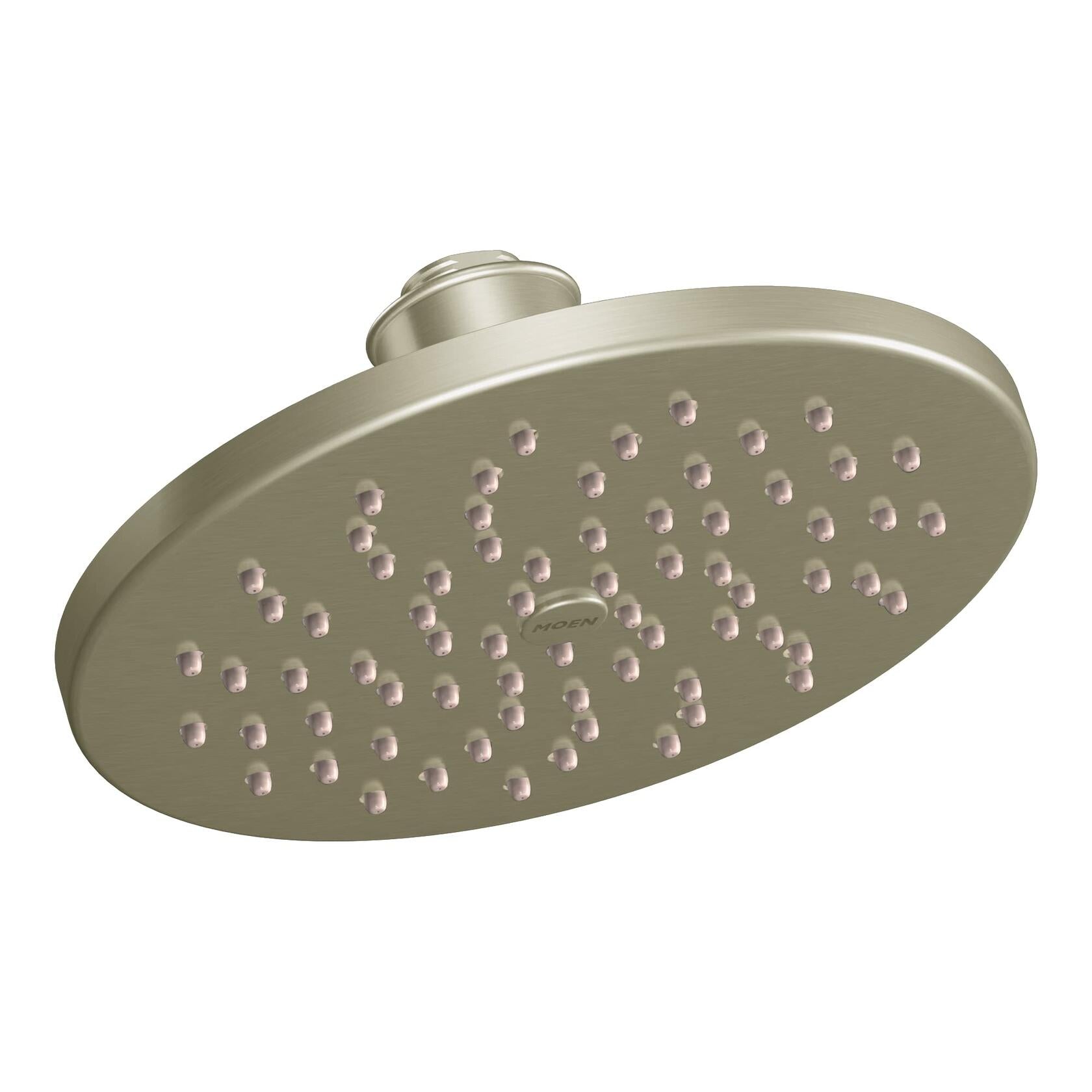 MOEN S6360BN 8-Inch Single-Function Rainshower Showerhead with Immersion Technology in Brushed Nickel