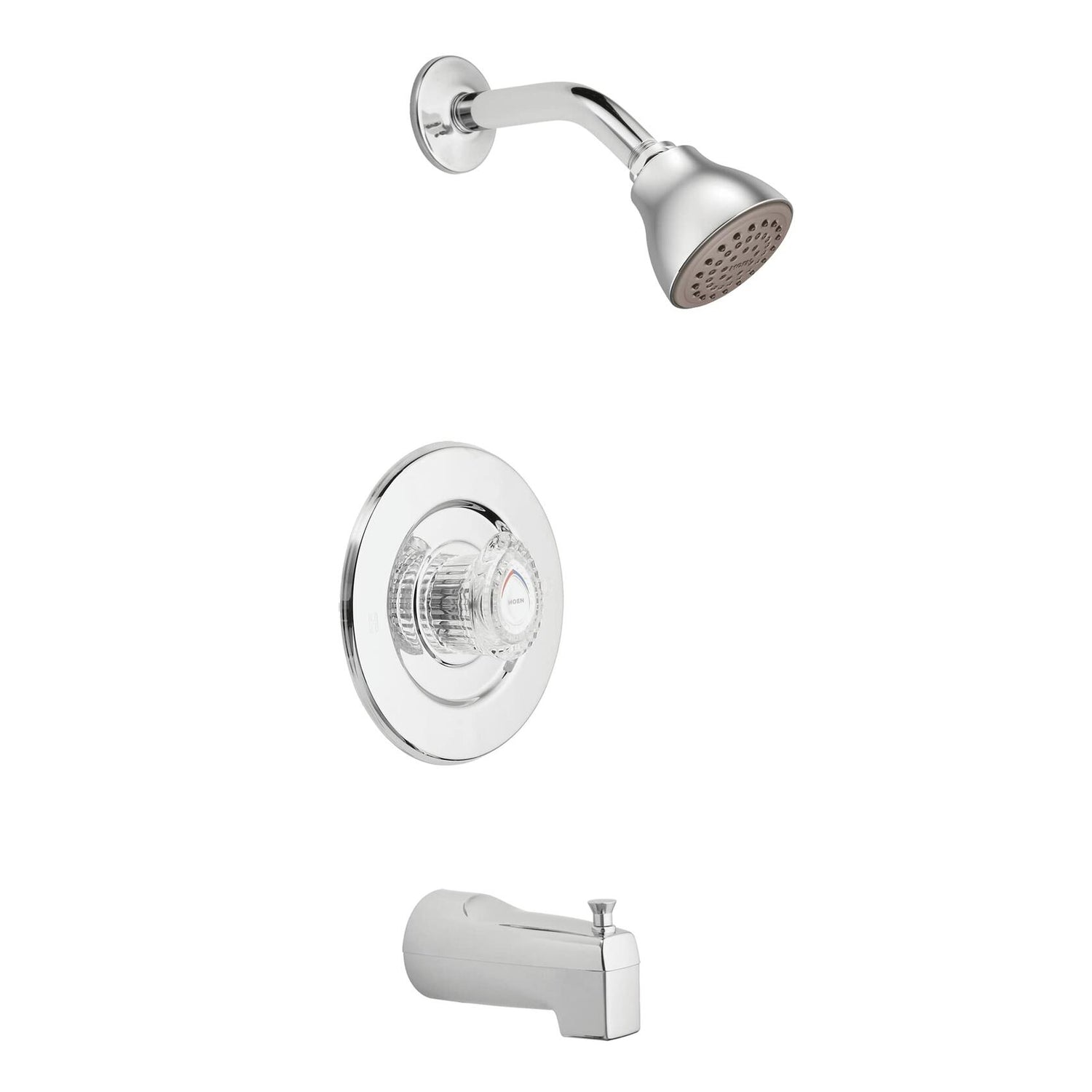 MOEN Chateau T471 One Handle Wall Mount Tub and Shower Trim Kit in Chrome (Valve Not Included)