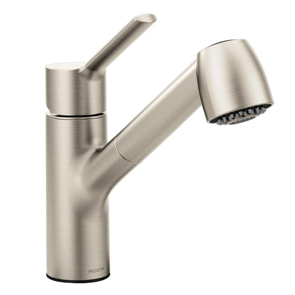 MOEN Method 7585SRS Single Handle Deck-mount Pull-out Kitchen Faucet with Sprayer in Spot Resist Stainless