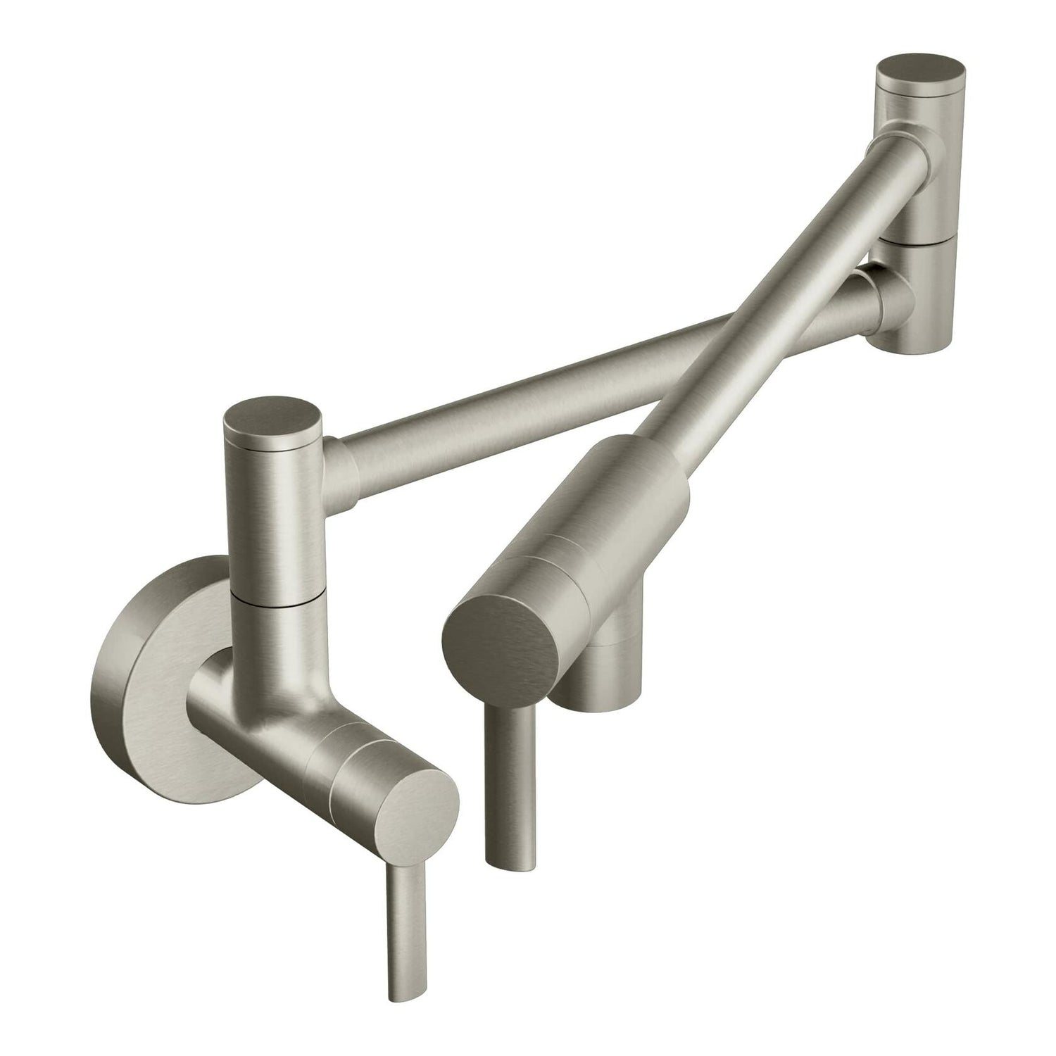 MOEN Modern S665SRS Wall Mounted Pot Filler Kitchen Faucet in Spot Resist Stainless