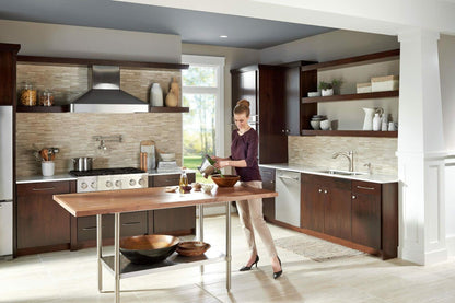 MOEN Modern S665SRS Wall Mounted Pot Filler Kitchen Faucet in Spot Resist Stainless