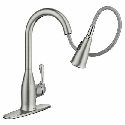 MOEN Kaden 87966SRS Single-Handle Pull-Down Sprayer Kitchen Faucet with Reflex and Power Clean in Spot Resist Stainless