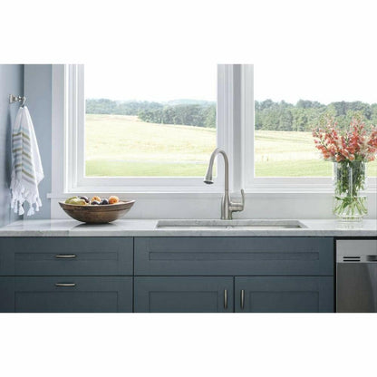 MOEN Kaden 87966SRS Single-Handle Pull-Down Sprayer Kitchen Faucet with Reflex and Power Clean in Spot Resist Stainless