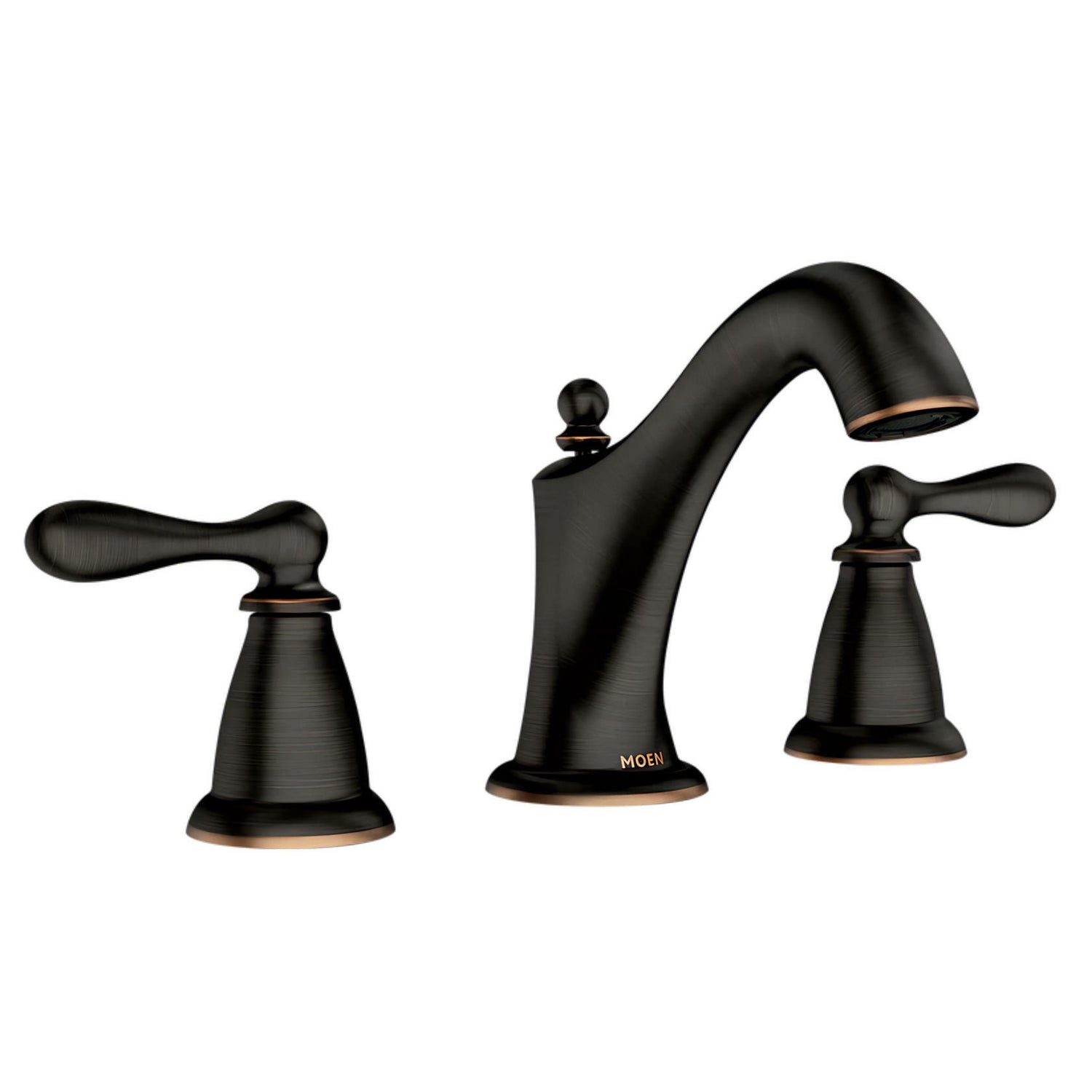MOEN Caldwell WS84440BRB Two-Handle High Arc Bathroom Faucet in Mediterranean Bronze