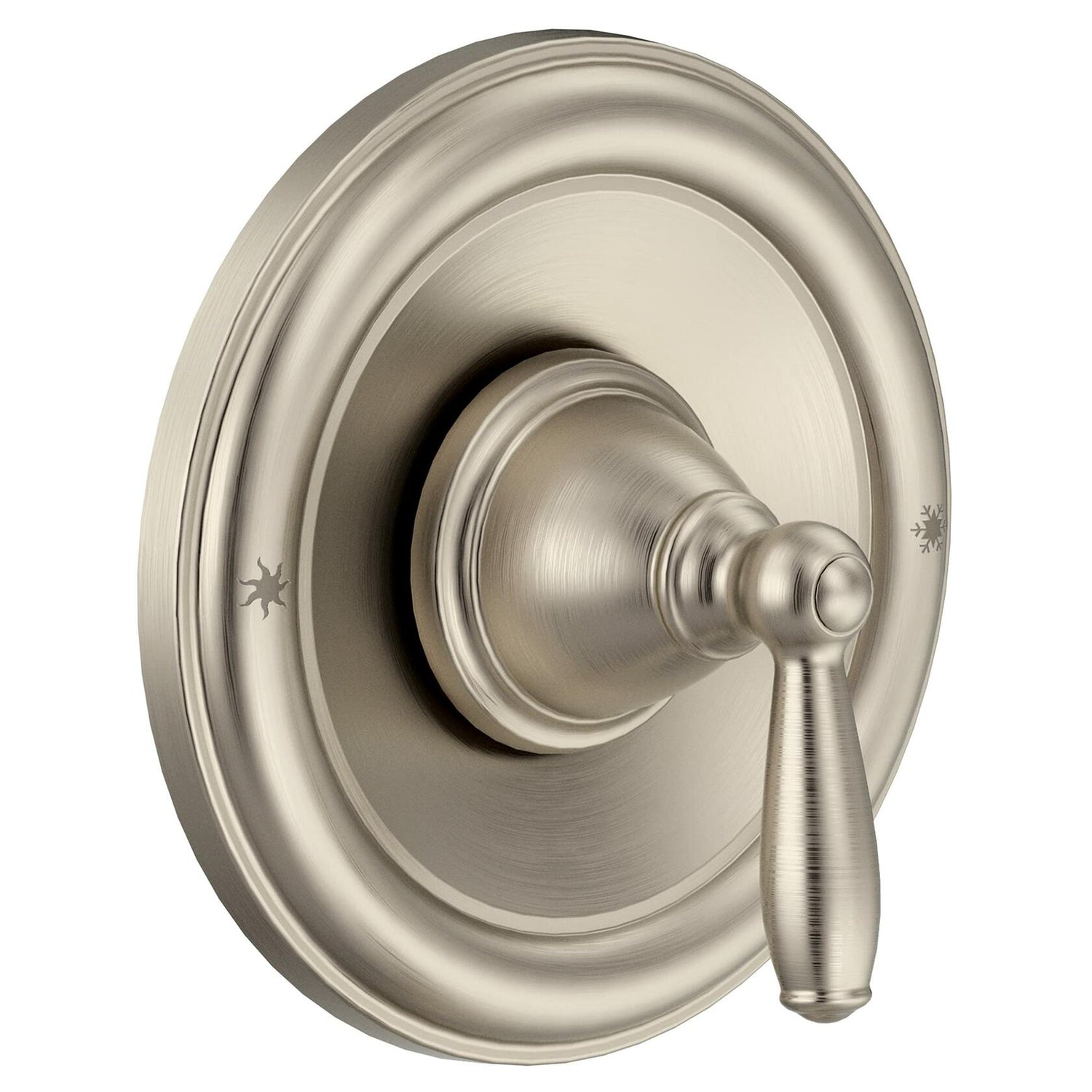 MOEN Brantford T2151BN Pressure Balancing Traditional Tub and Shower Trim Kit in Brushed Nickel