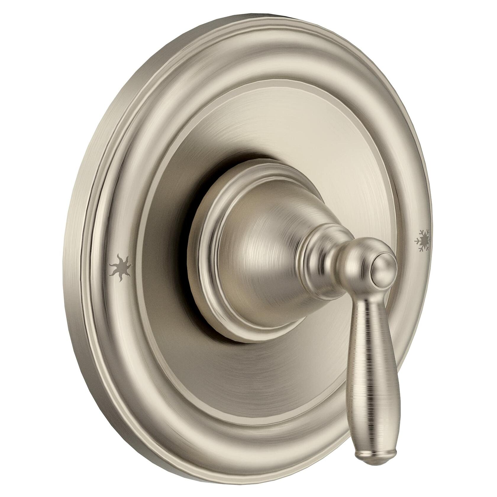MOEN Brantford T2151BN Pressure Balancing Traditional Tub and Shower Trim Kit in Brushed Nickel