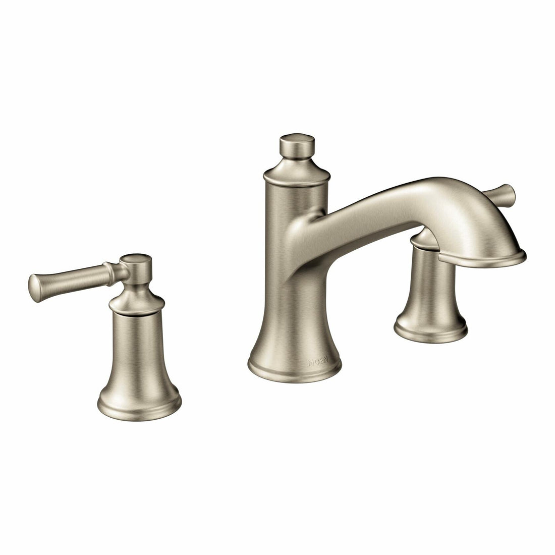 MOEN Dartmoor T683BN 2-handle Deck-mount Roman High-arc Bathtub Faucet in Brushed Nickel