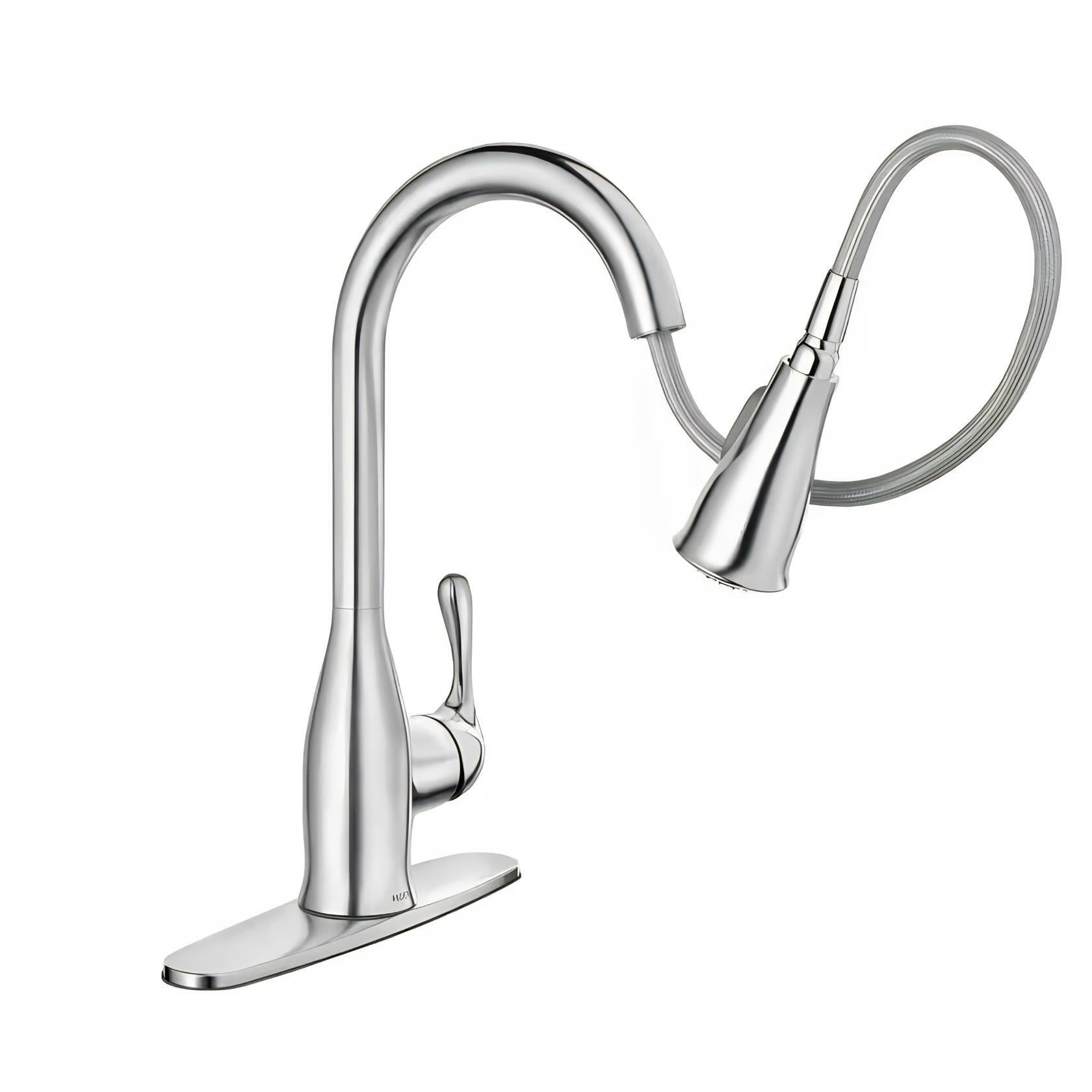 MOEN Kaden 87966 Single-Handle Pull-Down Sprayer Kitchen Faucet with Reflex and Power Clean in Chrome