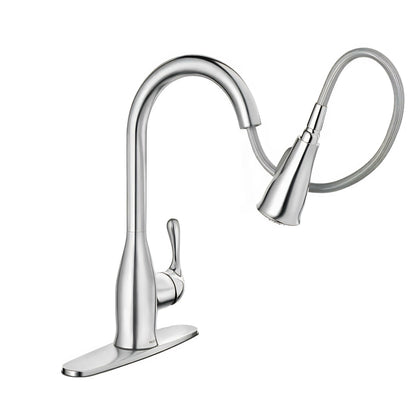 MOEN Kaden 87966 Single-Handle Pull-Down Sprayer Kitchen Faucet with Reflex and Power Clean in Chrome