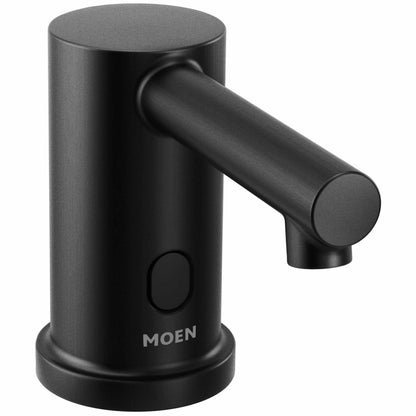 MOEN M-Power 8560BL Deck-mount Touchless Soap and Lotion Dispenser in Matte Black