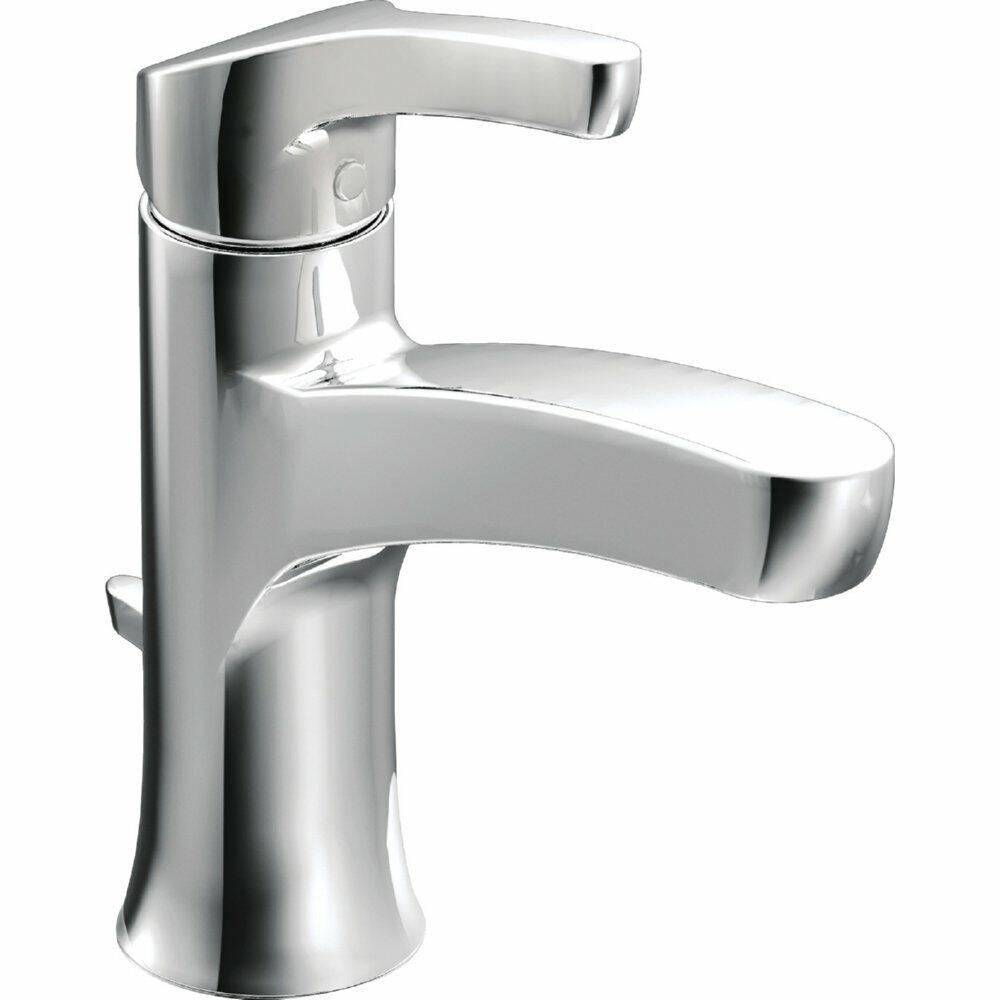 MOEN Danika WSL84733 Single Hole Bathroom Faucet in Chrome