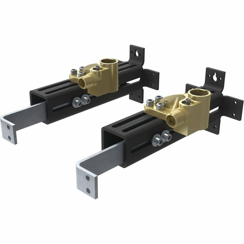 Moen TS50200 Freestanding Floor Mount Tub Filler Double Riser Floor Joist Mounting Kit - Like New