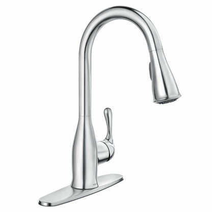 MOEN Kaden 87966 Single-Handle Pull-Down Sprayer Kitchen Faucet with Reflex and Power Clean in Chrome