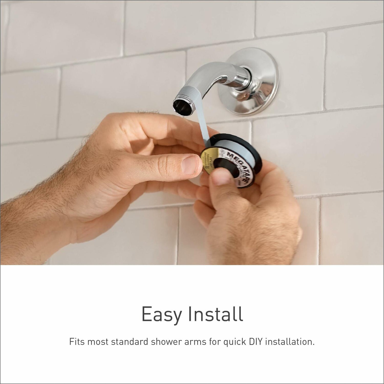 Moen S6365EPNL Voss 6" Single-Function Eco-Performance Rainshower Showerhead with Immersion Technology, Polished Nickel