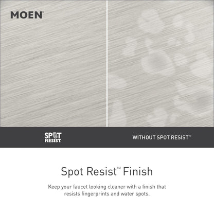 MOEN Avri 84154SRN Two Handle Widespread Bathroom Faucet in Spot Resist Brushed Nickel