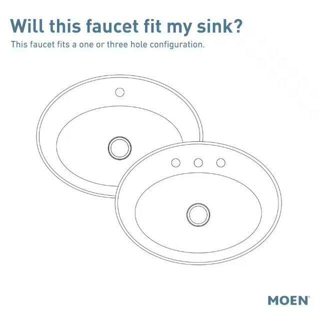 MOEN Cleveland 56910BN Ember One Handle Low-arc Bathroom Faucet in Brushed Nickel