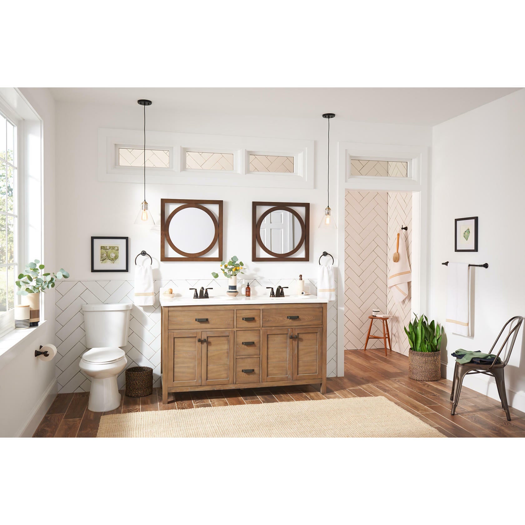 MOEN Hilliard 84532 Two Handle Centerset Lavatory Bathroom Faucet in Chrome