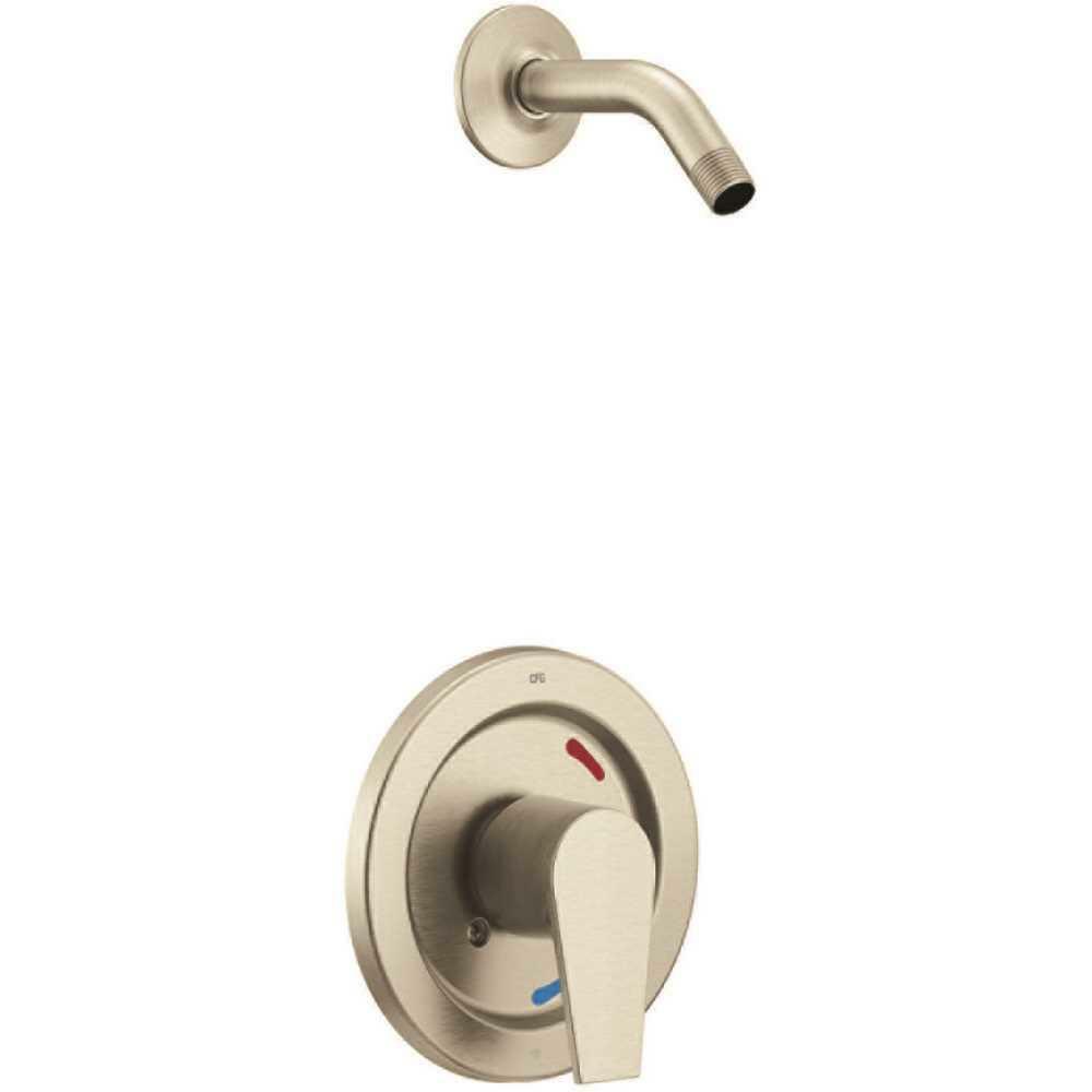 Moen Cleveland 48002NHBNGR Slate Single-Handle 1-Spray Shower Faucet in Brushed Nickel (Showerhead Not Included)