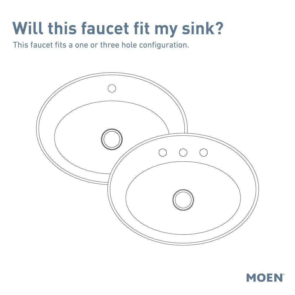 MOEN Zyla 84141SRN Two Handle High Arc Bathroom Faucet Spot Resist Brushed Nickel