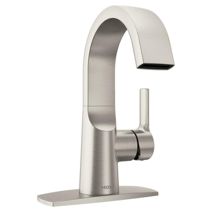 MOEN Avri 84156SRN One Handle Bathroom Sink Faucet in Spot Resist Brushed Nickel