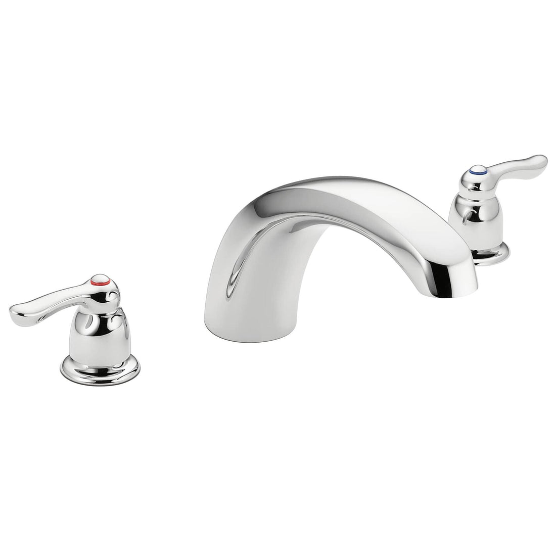 MOEN Chateau T990 Two Handle Low Arc Roman Tub Faucet Trim Kit in Chrome (Valve Not Included)