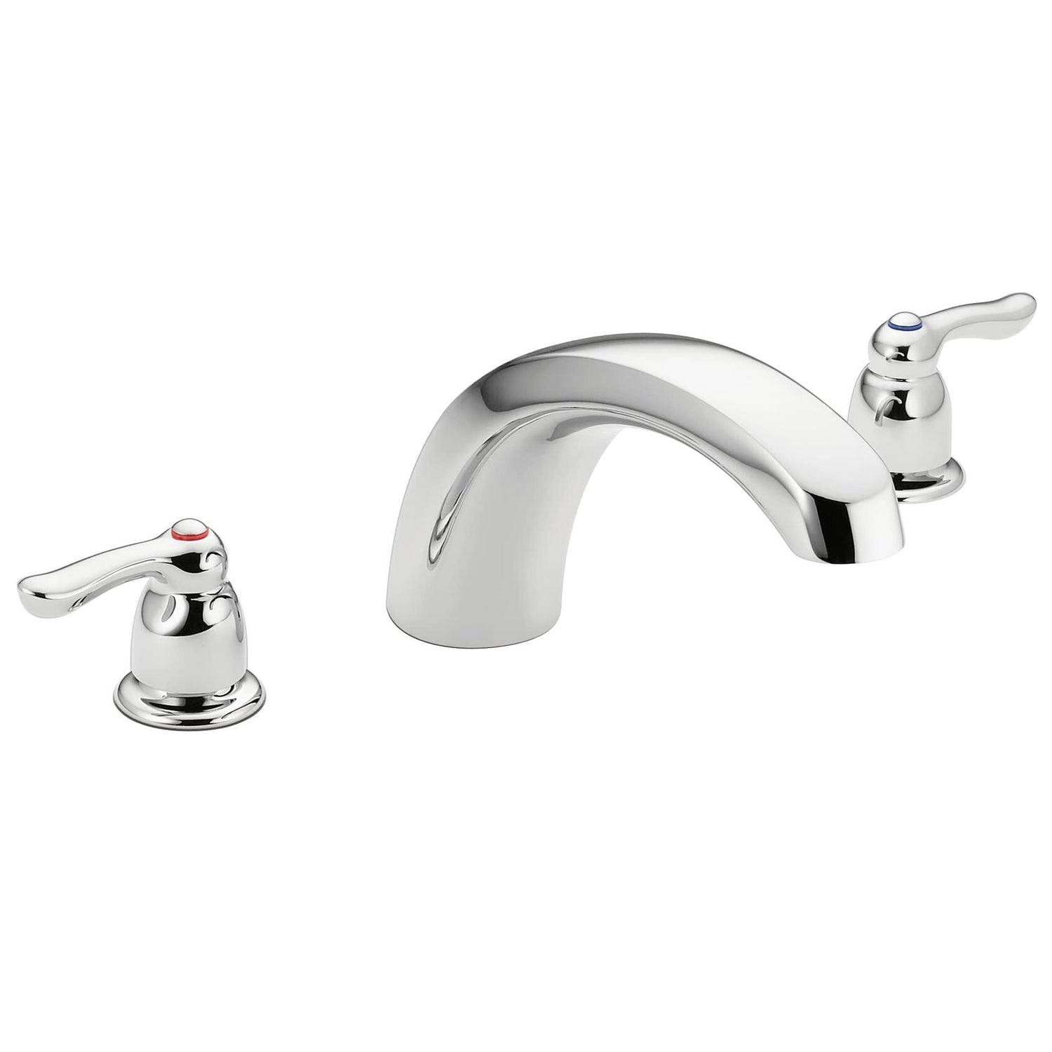 MOEN Chateau T990 Two Handle Low Arc Roman Tub Faucet Trim Kit in Chrome (Valve Not Included)