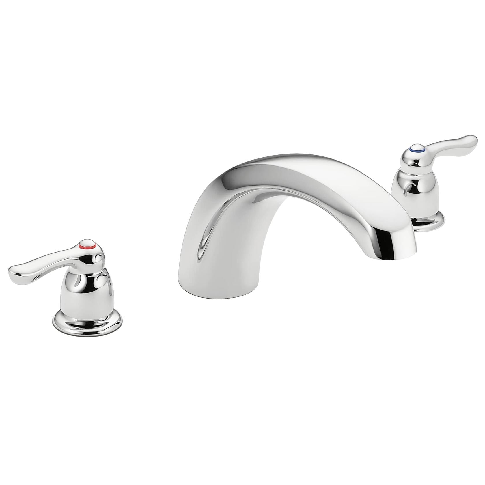MOEN Chateau T990 Two Handle Low Arc Roman Tub Faucet Trim Kit in Chrome (Valve Not Included)