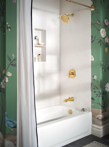 MOEN Flara UTS2911BG M-CORE One Handle Shower Trim Kit in Brushed Gold (Valve Required)