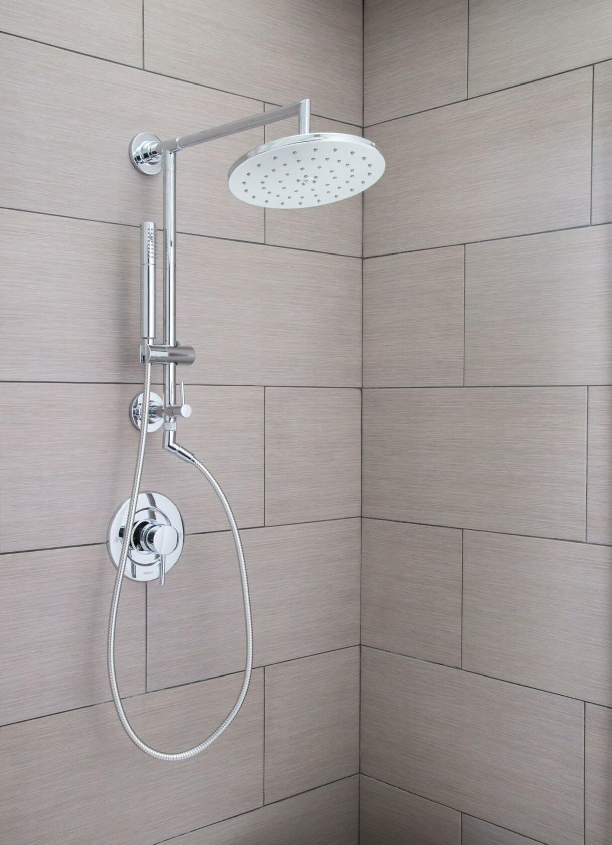 MOEN TS3661NH Shower Rail System with 2-Function Diverter in Chrome (Valve Not Included)