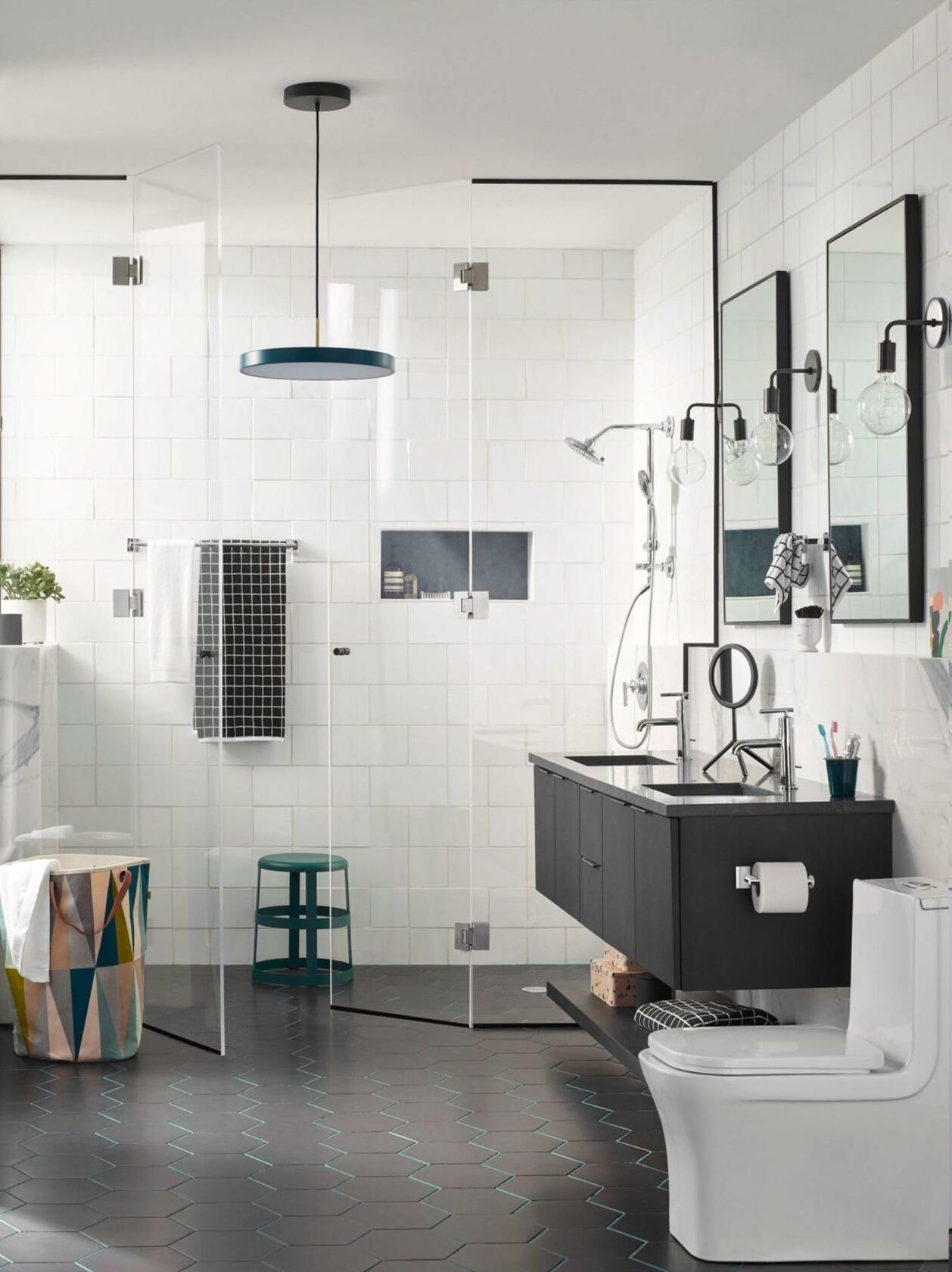MOEN TS3661NH Shower Rail System with 2-Function Diverter in Chrome (Valve Not Included)