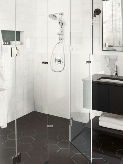 MOEN TS3661NH Shower Rail System with 2-Function Diverter in Chrome (Valve Not Included)