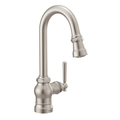 MOEN Paterson S52003SRS One-Handle Pulldown Kitchen Faucet in Spot Resist Stainless