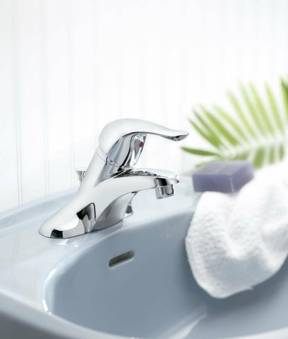 Moen Chateau L4621 Single Handle Centerset Bathroom Faucet in Chrome (Valve Included)