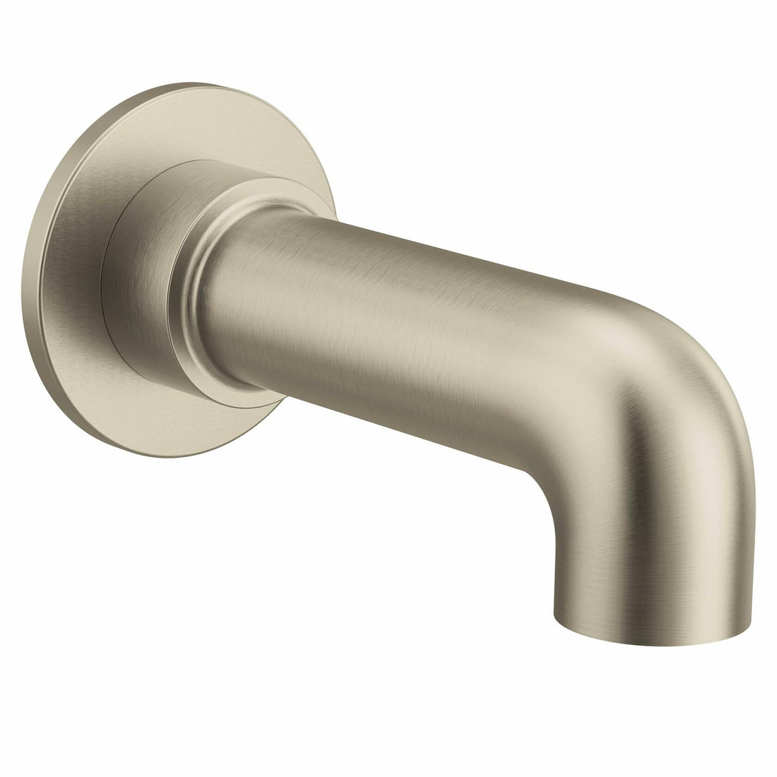 Moen 3347BN CIA Non-Diverter Tub Spout with Slip-fit CC Connection, Brushed Nickel