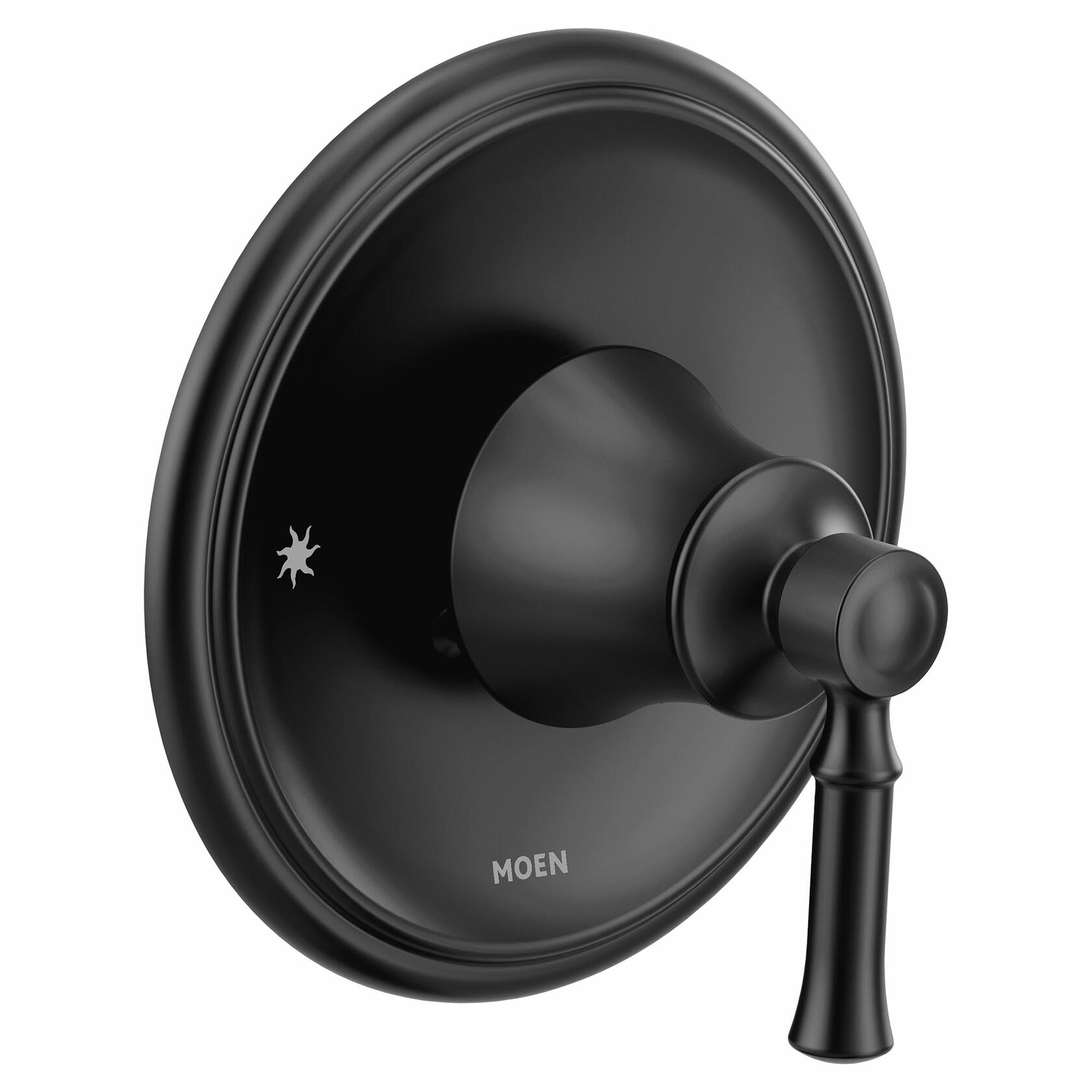 MOEN Dartmoor T2181BL Posi-Temp 1-Handle Wall-Mount Shower Only Faucet Trim Kit in Matte Black (Valve Not Included)