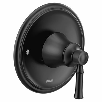MOEN Dartmoor T2181BL Posi-Temp 1-Handle Wall-Mount Shower Only Faucet Trim Kit in Matte Black (Valve Not Included)