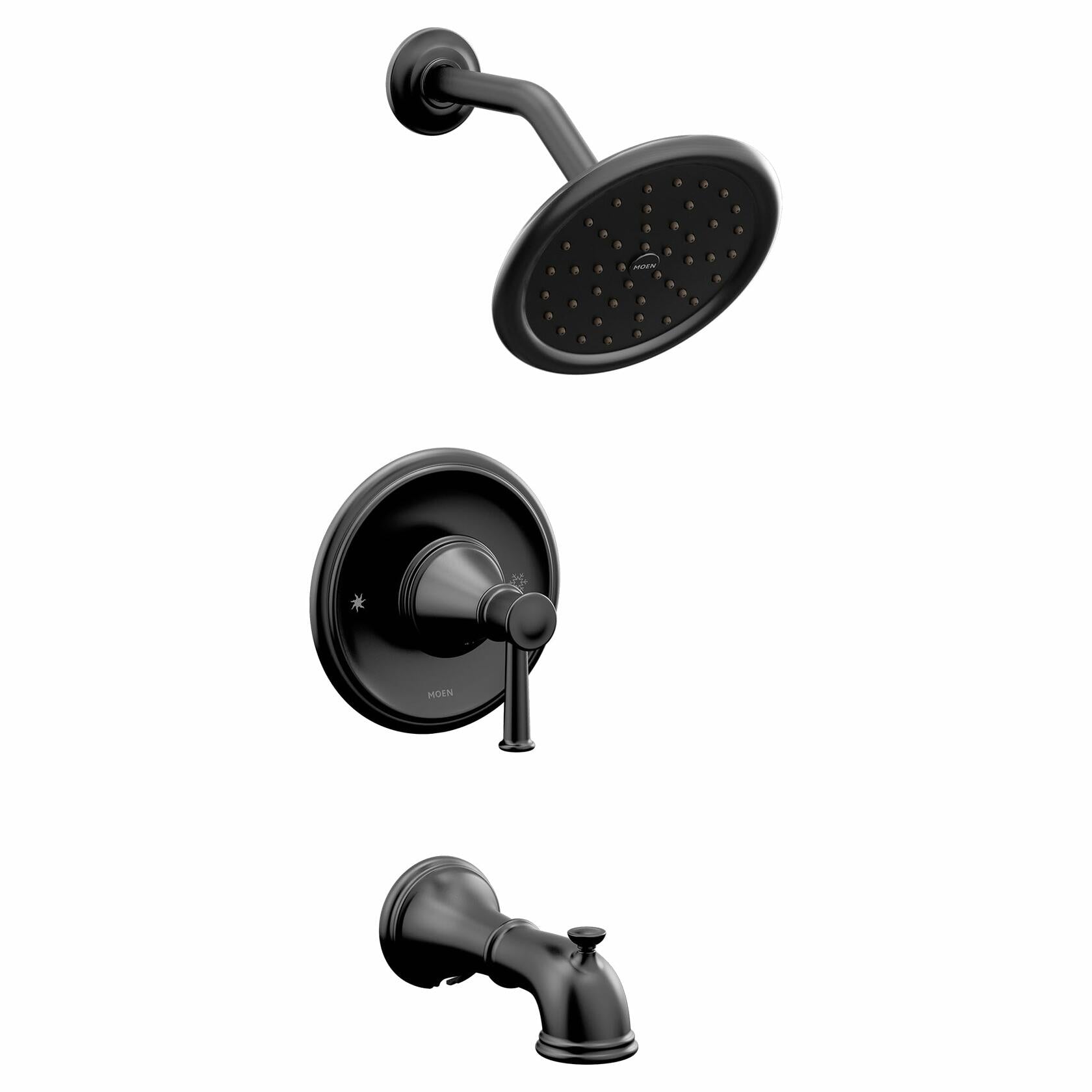 MOEN Belfield T2313BL Posi-Temp Tub and Shower Trim Kit in Matte Black (Valve Required)