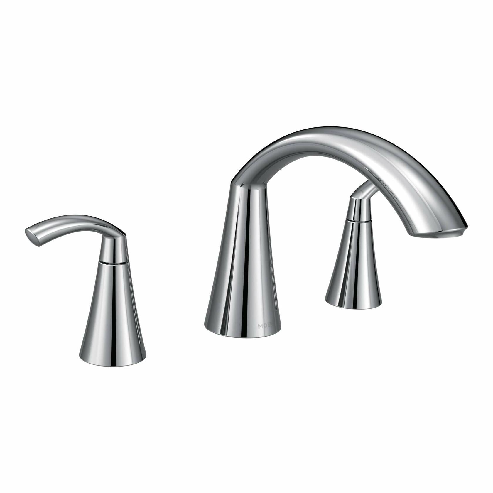 MOEN Glyde T373 Two-Handle high arc Roman tub Faucet in Chrome